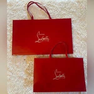 Christian Louboutin Set of Red Gift Bags